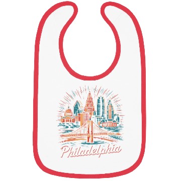 Discover Philadelphia Skyline Bibs
