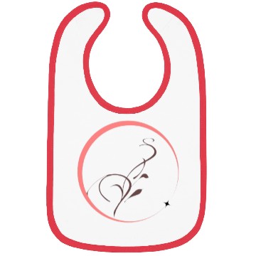 Discover Elegant floral circle  Bibs