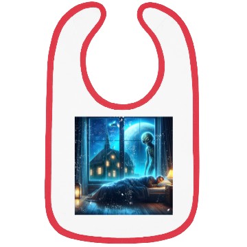 Discover Alien watches sleeping people Bibs
