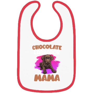 Discover Labrador Retriever CHOCOLATE LAB MOM Labrador Bibs