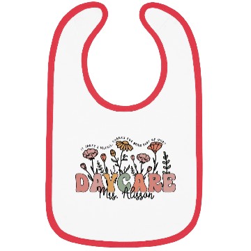Discover Wildflower Teacher Name Bibs