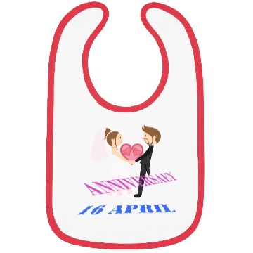 Discover Our wedding anniversary 16 April Bibs