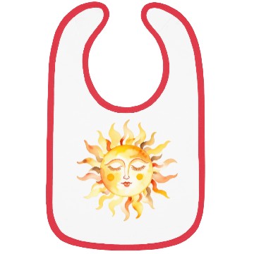Discover Mystical Sun with a Face Bibs