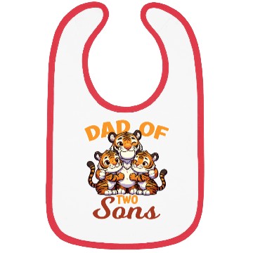 Discover Strong Tiger with Tiger Kid for a Dad Bibs
