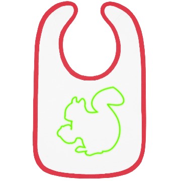 Discover Neon Sign Squirrel Animal Lover Chipmunks Symbol Bibs