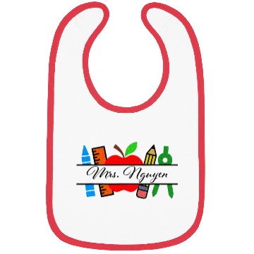 Discover Mrs.Nguyen Teacher Name Preschool Kindergarten Bibs