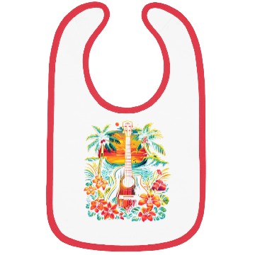 Discover Guitar Illustration Bibs