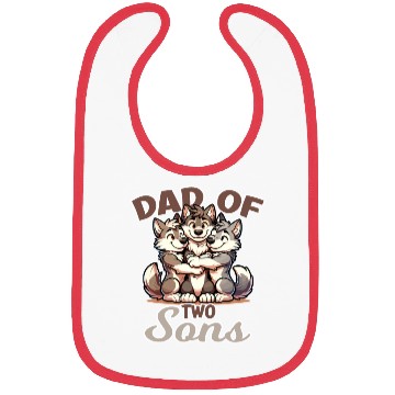 Discover Strong Wolf with Wolf Child for a Dad Bibs