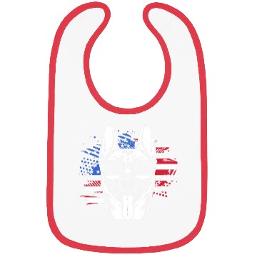 Discover US Flag Belgian Malinois Wearing Sunglasses Bibs