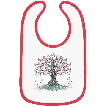 Discover Floral Nature Beautiful Insect Butterfly Tree Butt Bibs