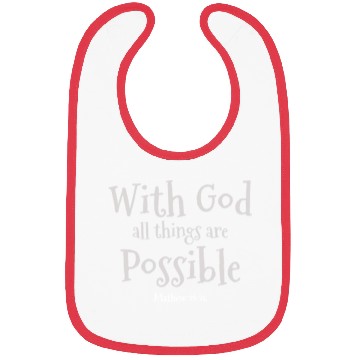 Discover Faith Over Fear Inspirational Christian Design Bibs