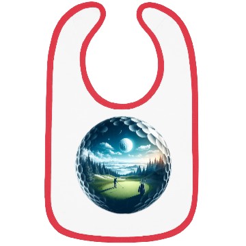 Discover Twilight A Golf Dream Scape Surreal Golfing Course Bibs