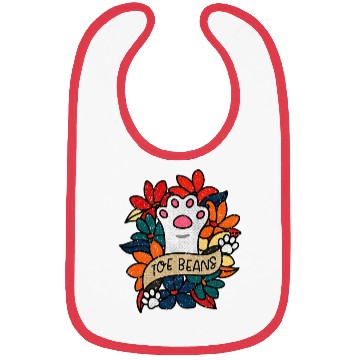 Discover Cat Lover Toe Beans Cat Saying Cat Humor Bibs