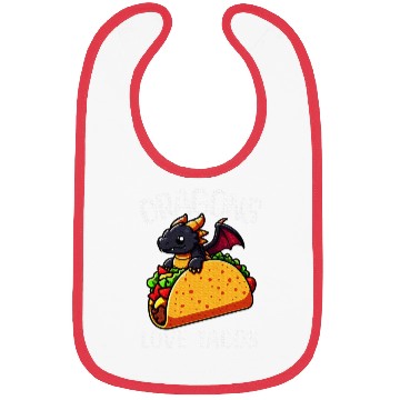 Discover Dragons Love Tacos Dragon Lover Bibs