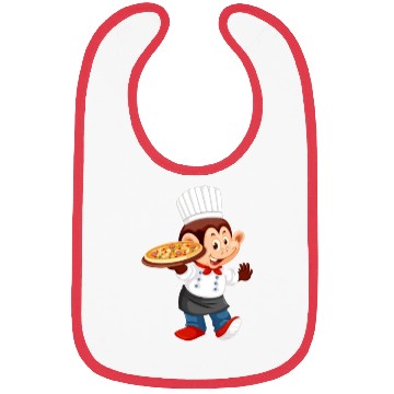 Discover chef pizza monkey Bibs