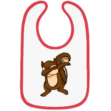 Discover Dabbing Squirrel Funny Chipmunks Dab Animal Lover Bibs
