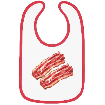 Discover Illustrated Bacon Strips Bibs