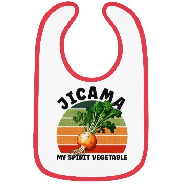 Discover Jicama Spirit Vegetable Vegetarian Food Lover Bibs