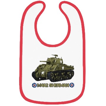 Discover World War 2 American Tank M4A2 Sherman memorabilia Bibs
