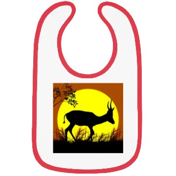 Discover deer sunset Bibs