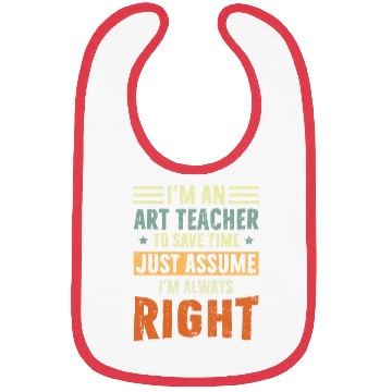 Discover I'm an Art Teacher Bibs