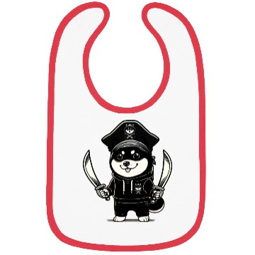 Discover Shiba Inu Pirate Bibs