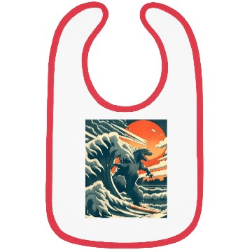 Discover Japanese Monster Kaiju Funny Art Bibs