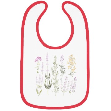 Discover Spring Flower Girl Floral Lavender Flowers Summer Bibs