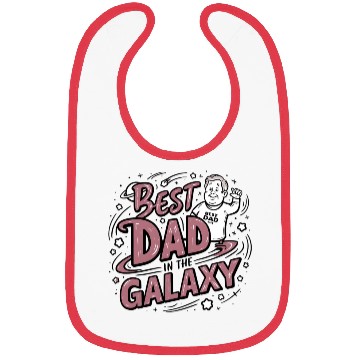 Discover Best Dad in galaxy Bibs