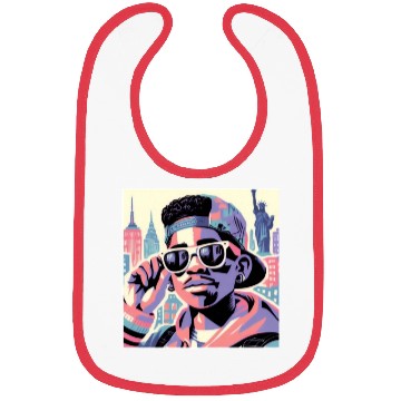 Discover 90's kid, retro vibes Bibs