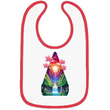 Discover sunrise waterfall scenery Bibs