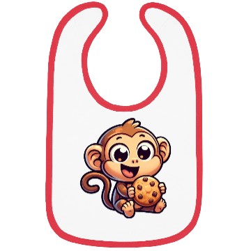 Discover Chimpanzee with Cookie Sweet Treat Bibs