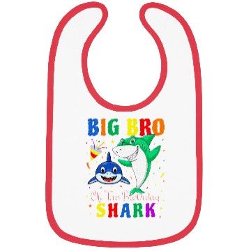 Discover Big Bro Of The Shark Birthday Family Birthday Bibs