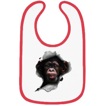 Discover Chimp, Monkey Lover, Chimpanzee, Monkey Bibs