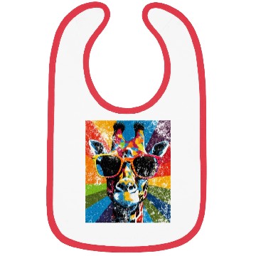 Discover Giraffe Sunglasses African Animal Lover Bibs