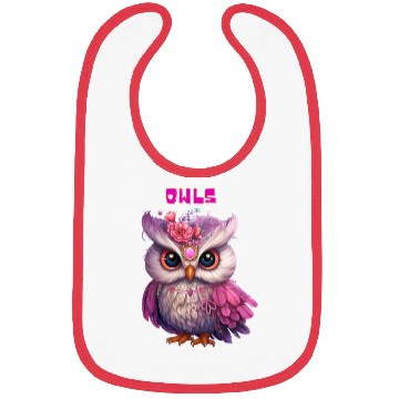 Discover Regal Floral Owl Bibs