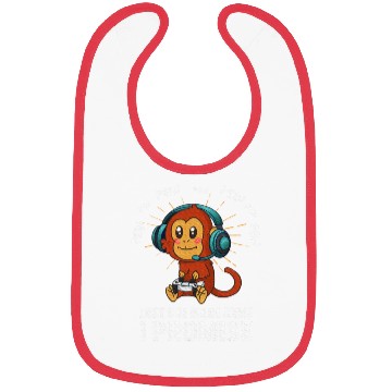 Discover Monkey Just one more game Gaming Bibs