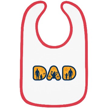 Discover Dad love Son and Daughter Bibs