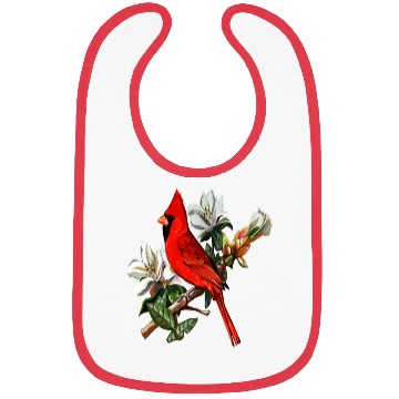 Discover Northern Red Cardinal On A Branch Bibs