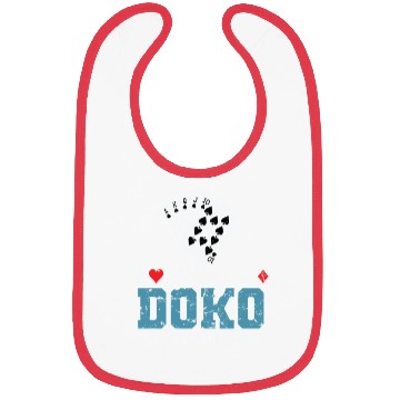 Discover Play Doko Forced to Work Card Game Bibs