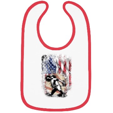 Discover Patriotic American Flag Baseball Pitcher Bibs