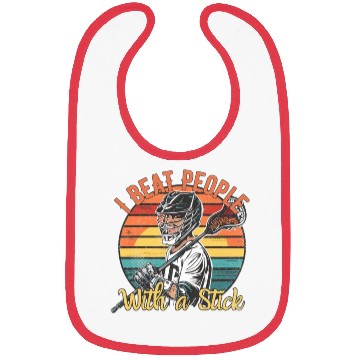 Discover I Beat People with a Stick Lacrosse Bibs