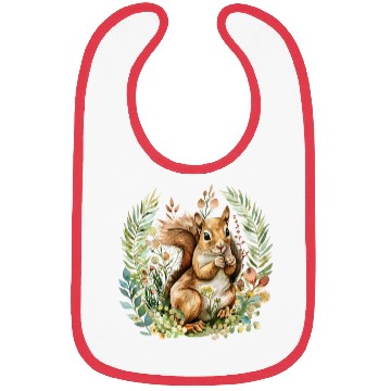 Discover Squirrel Clipart - Woodland Creatures Art, Cute Bibs