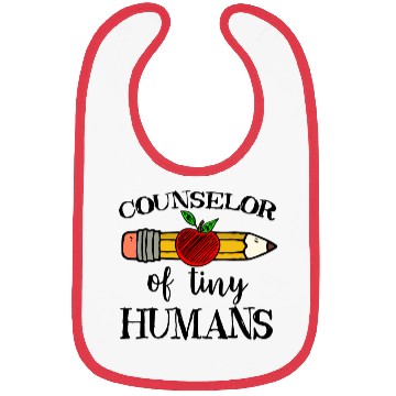 Discover School Counselor of Tiny Humans Back To School Bibs
