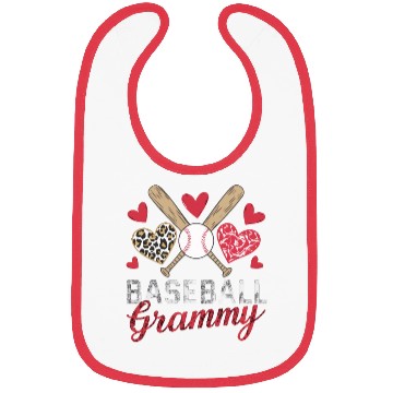 Discover Baseball Grandma Grandmother Grandparents Day Bibs