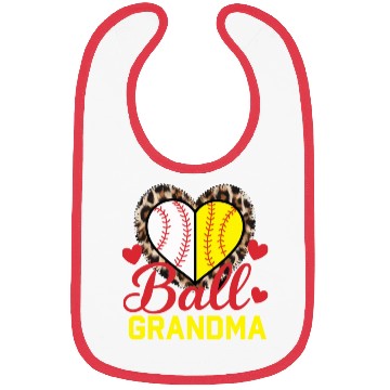 Discover Baseball Grandma Grandmother Grandparents Day Bibs