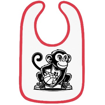 Discover Sporty Monkey With Basketball Bibs