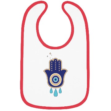 Discover Eye hamsa Spiritual Aesthetic Esoteric Mystical Bibs
