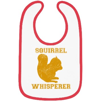 Discover Squirrel Whisperer Funny Animal Lover Chipmunks Bibs