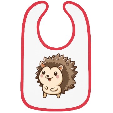Discover Adorable Smiling Hedgehog Graphic Bibs